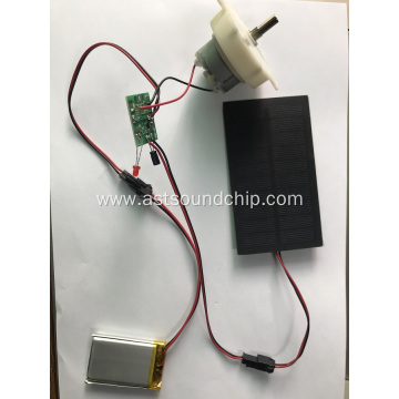 DC Motor with solar panel for the pos,pop display